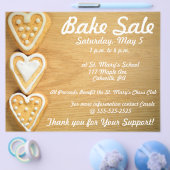 Bake Sale Fundraiser Flyer Horizontale Koekjes (Enkel)