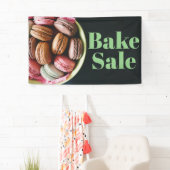 Bake Sale Fundraiser Tafel Banner Macarons (Insitu)