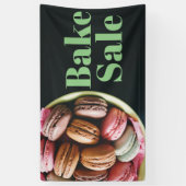 Bake Sale Fundraiser Tafel Banner Macarons (Verticaal)