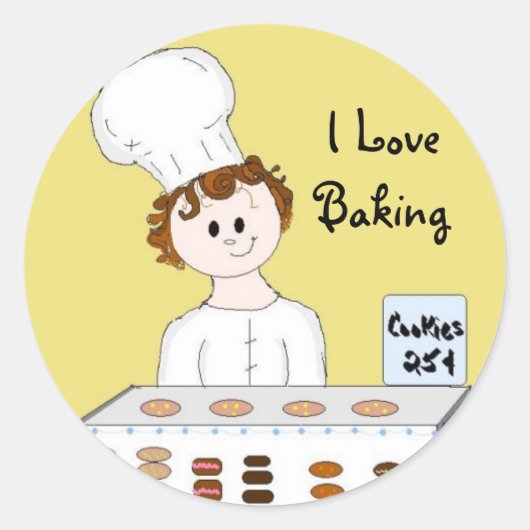 Bake Sale Ronde Sticker (Voorkant)