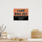 Bake Signe, Cookie Booth Poster Modèle (Cuisine)