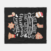 Bake Stuff en kerstfilms bekijken Fleece Deken (Voorkant (Horizontaal))