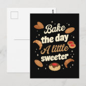 Bake the day a little sweeter briefkaart (Voorkant / Achterkant)