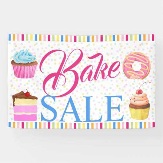 bake-verkoop spandoek (Horizontaal)