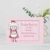 BAKE VERKOOPINVITATIE - PERSONALIZE - DORI DE CHEF KAART (Staand voorkant)