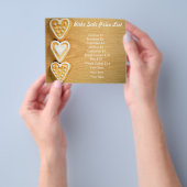 Bake-verkoopprijslijst met hout Achtergrond — Hear Flyer (Hand)