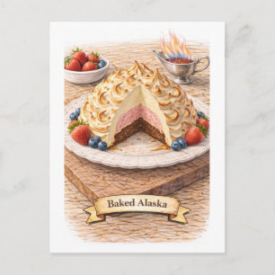 Baked Alaska (Amerikaanse Voedsel Serie) Briefkaart