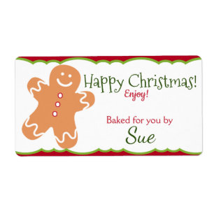 Baked By YOU Christmas Cookie Cadeau Étiquettes