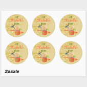 Baked Goods Cadeaulabel Sjabloon Ronde Sticker (Vel)