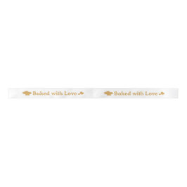 Baked With Love Pronted Satin Ribbon Roll Lint