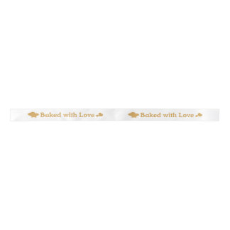 Baked With Love Pronted Satin Ribbon Roll Lint