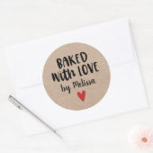 Baked with Love Ronde Sticker (Envelop)
