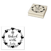 Baked with Love Rubberstempel (Gestempeld)
