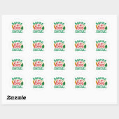 Baken is mijn liefdestaal ronde sticker (Vel)