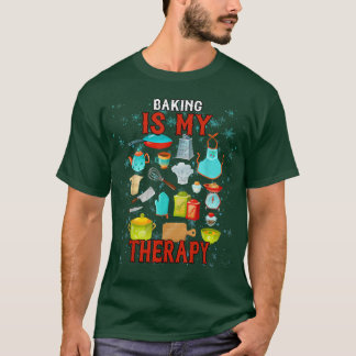 Baken is mijn therapeutische Humor grafisch T-shirt