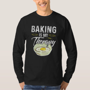 Baken is mijn therapie grappige baken t-shirt