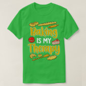 Baken is mijn therapiefabriek t-shirt (Design voorkant)