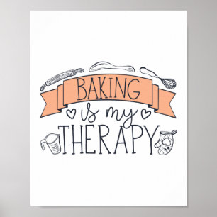 Baken is mijn therapiefamer poster