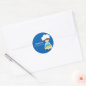 Baken * Kies uw achtergrondkleur Ronde Sticker (Envelop)