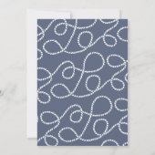 baken | Nautical rehearings diner Invitation Kaart (Achterkant)