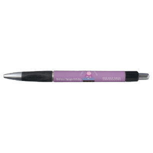 Baker Bakery Bedrijfslogo Ombre Cupcake Pen