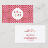 Baker Bakery Cookie Maker Red Polka Dots Visitekaartje (Voorkant / Achterkant)