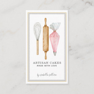 Baker Bakery Pastry Chef Tools Visitekaartje