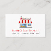 Baker Bakery Store Cafe Business Card Visitekaartje (Voorkant)