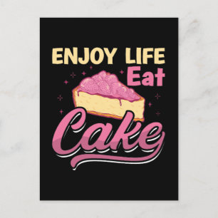 Baker Baking Enjoy Life Eat Cake Bakkerij Chef Cak Feestdagenkaart