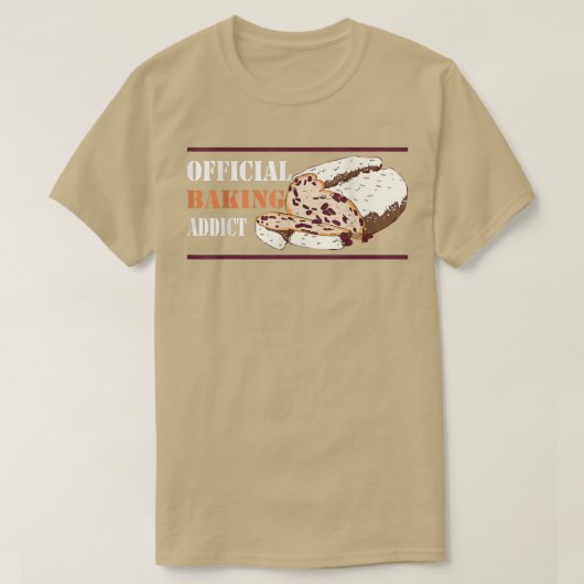 Baker Baking verslaving Bread T-shirt (Design voorkant)