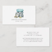 Baker Baking Waterverf Pastry Chef Visitekaartje (Voorkant / Achterkant)