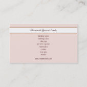 Baker, boulangerie, pâtissier Carte de visite (Dos)