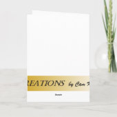 Baker Boy verjaardagskaart Kaart (Achterkant)