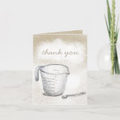 Baker briefpapier, u wordt gewaardeerd dank u bedankkaart (Voorkant)