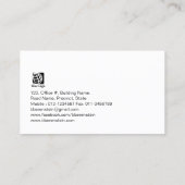 Baker Brood Textuur Monogram Visitekaartje (Achterkant)