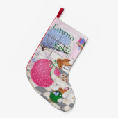 Baker Bunny Stocking Kleine Kerstsok (Voorkant (Hangend))