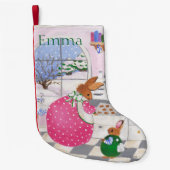 Baker Bunny Stocking Kleine Kerstsok (Voorkant)