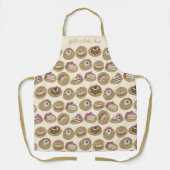 Baker Cake Pattern Schort (Voorkant)