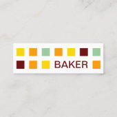BAKER (carrés mod) Mini Carte de visite (Devant)
