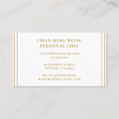 Baker Chef Caterer Carte de visite (Dos)