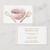 Baker Chef Caterer Carte de visite (Devant / Derrière)