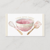 Baker Chef Caterer Carte de visite (Devant)