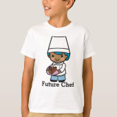 Baker/Chef jongen met chocolade Cake Coffee T-shirt (Voorkant)