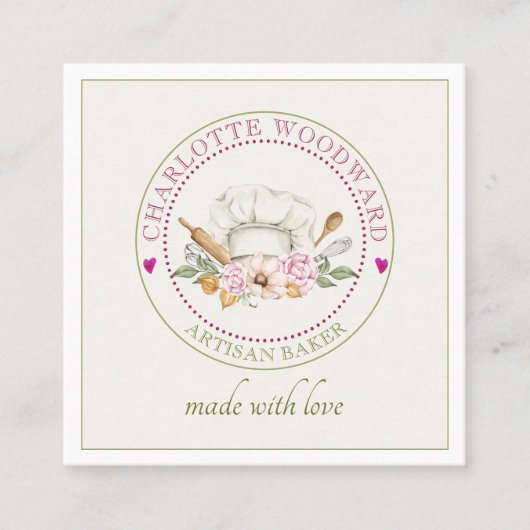 Baker Chefs Pet Visitekaartje (Voorkant)