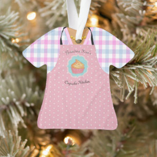 Baker Cupcake Apron Ornement personnalisé