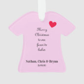 Baker Cupcake Apron Ornement personnalisé (dos)