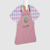 Baker Cupcake Apron Ornement personnalisé (devant)