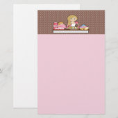 Baker Cupcakes Note Paper Briefpapier (Voorkant / Achterkant)