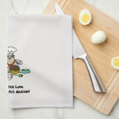 Baker Décorant Une Cuisine De Gâteaux Serviettes (Quart Plié)