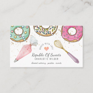 Baker Desserts Baking Utensils Visitekaartje